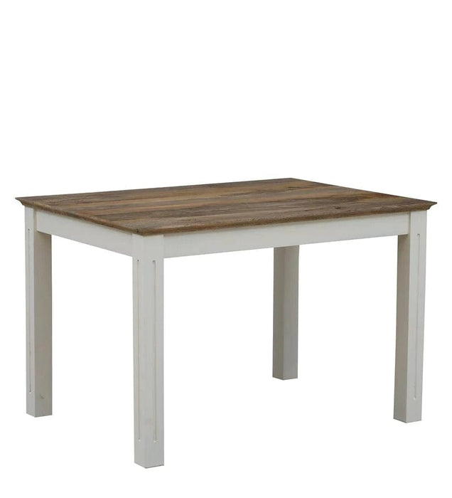 Alabaster Solid Wood 4 Seater Dining Table