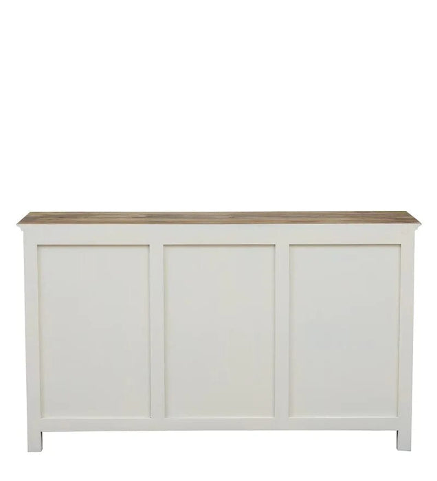 Alabaster Solid Wood Sideboard 4 Drawer 2 Door