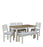 Alabaster Solid Wood Six Seater Dining Set With Bench