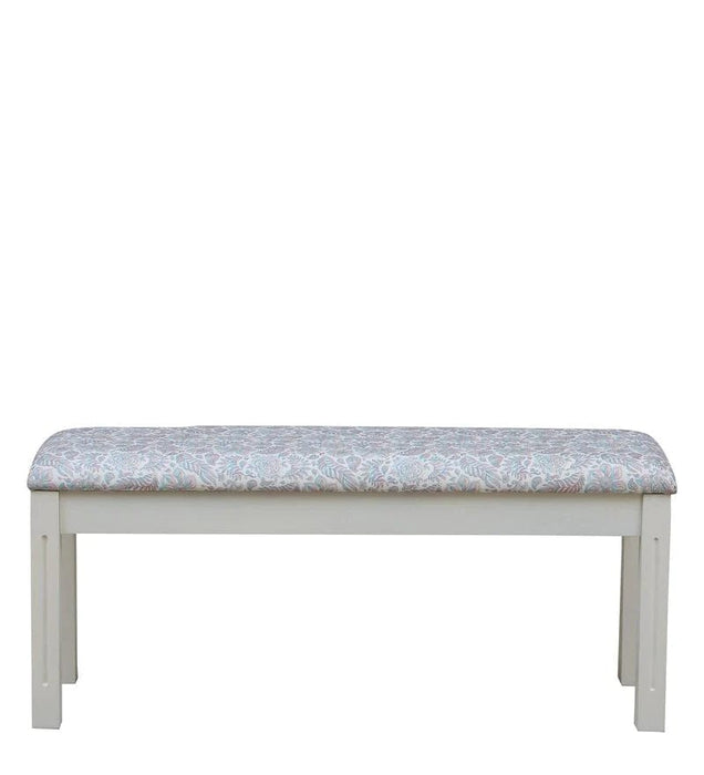 Alabaster Solid Wood Six Seater Dining Set With Bench