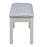 Alabaster Solid Wood Six Seater Dining Set With Bench