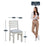 Alabaster Solid Wood Six Seater Dining Set With Bench
