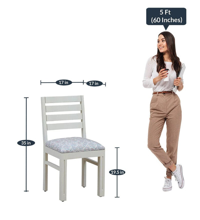 Alabaster Solid Wood Six Seater Dining Set With Bench