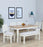 Alabaster Solid Wood Six Seater Dining Set With Bench