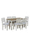 Alabaster Solid Wood Six Seater Dining Set With Chairs