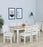 Alabaster Solid Wood Six Seater Dining Set With Chairs