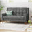 Square Arm Loveseat for living Room Bed Room