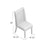 Wooden Back Side Dinning Chair in Medium Gray