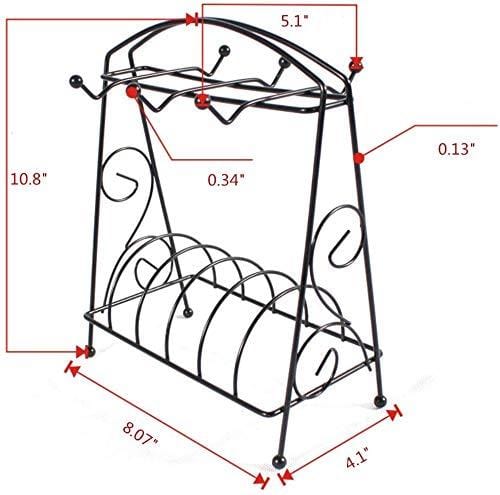 Coffee Cup Rack Stand, Coffee Cup and Saucer Holders