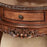 Natural Cherry Classic Wooden Console Table -Victorian Style - Decorative Regal Furniture - Half Circle Moon Shape