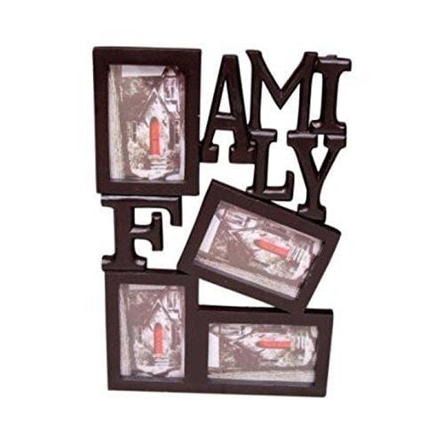 Wooden and Antique Wall Hanging Family Photo Frame 4 in 1