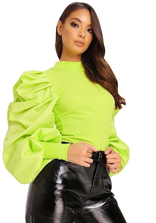 Stylish Graceful Puff Sleeve Women Tops & Tunics