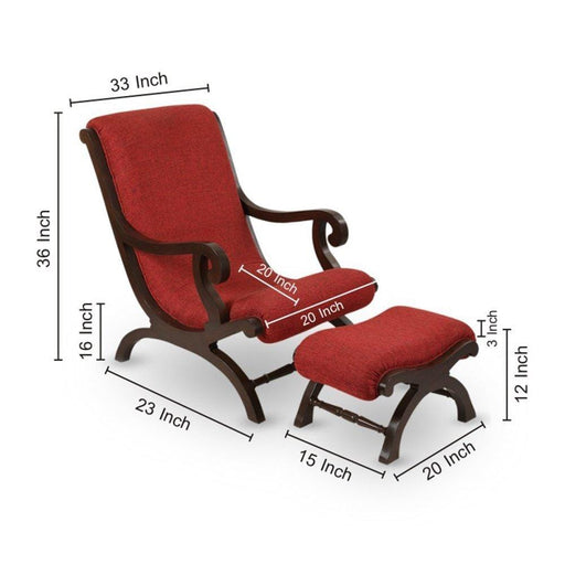 Teak Wood Rocking Chair with Foot Rest Wooden Rocking Chair for Relax Wood Rocking Chair for Living Room Home Decor