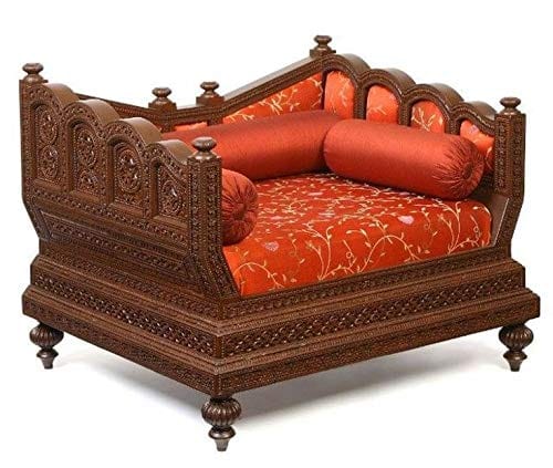 Handicrafts Sheehsam Wood Hand Carving Royal Chair/SInghasan