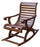 Furnish Living Check Side Rocking Round Chair