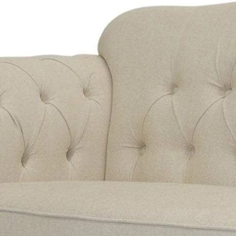 VAUCLUSE 3 SEATER FABRIC SOFA BEIGE COLOUR