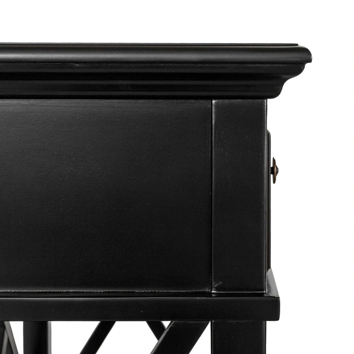 SORRENTO BLACK 3 DRAWER CONSOLE TABLE