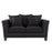 MANHATTAN 2 SEATER FABRIC SOFA BLACK COLOUR