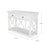 SORRENTO 2 DRAWER WHITE CONSOLE TABLE