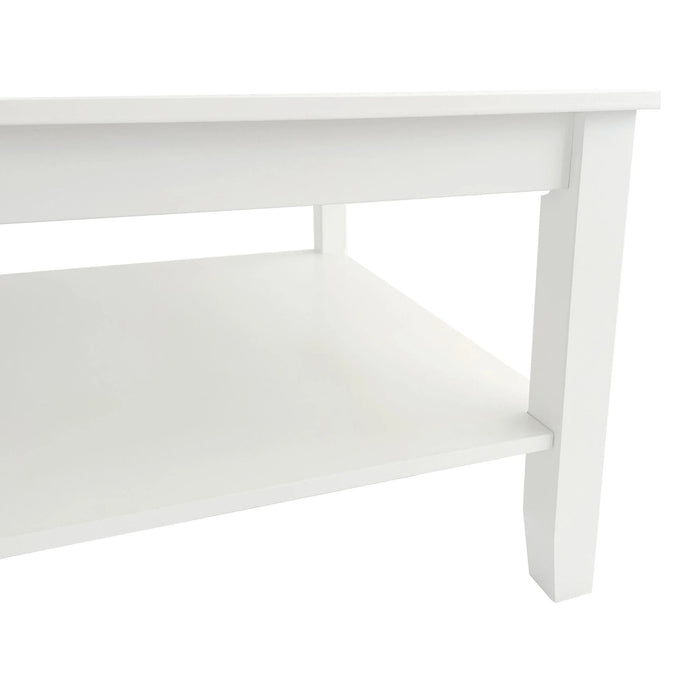 NEWPORT WOODEN COFFEE TABLE WHITE