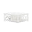 SORRENTO LARGE GLASS COFFEE TABLE WHITE