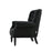 MAURICE BUTTONED ARMCHAIR BLACK