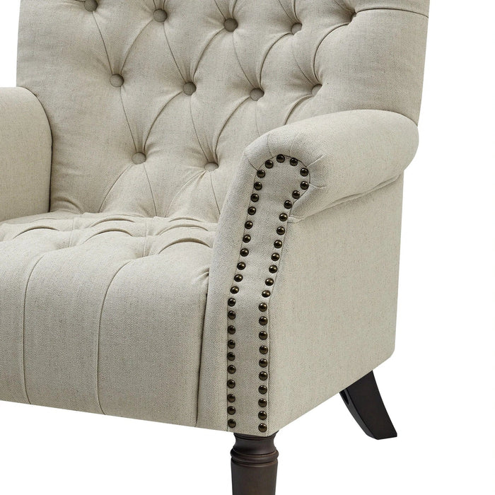 MAURICE ARMCHAIR NATURAL LINEN COLOUR