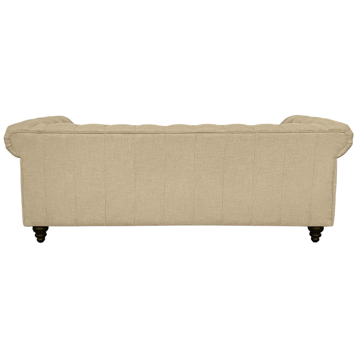 FABRIC 3 SEATER FABRIC SOFA CREAM COLOUR