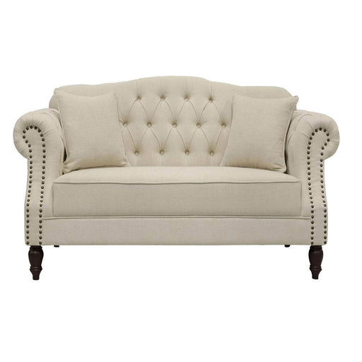 VAUCLUSE 2 SEATER FABRIC SOFA CREAM COLOUR