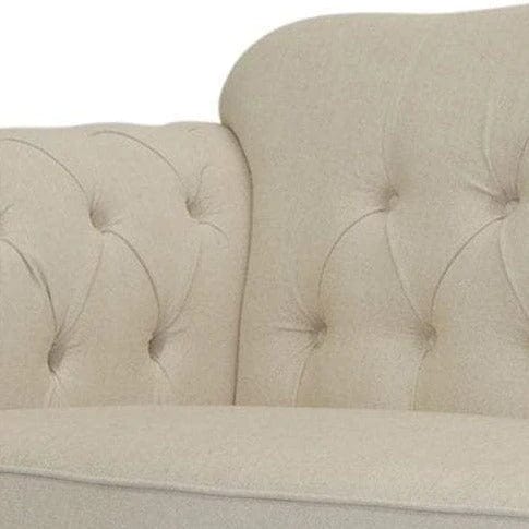 VAUCLUSE 2 SEATER FABRIC SOFA CREAM COLOUR