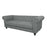 FABRIC 3 SEATER FABRIC SOFA SILVER GREY COLOUR