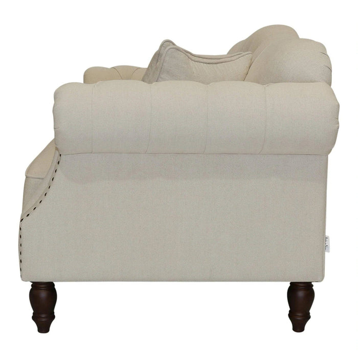 VAUCLUSE 2 SEATER FABRIC SOFA CREAM COLOUR