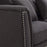 MANHATTAN 2 SEATER FABRIC SOFA BLACK COLOUR