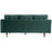 VELVET 3 SEATER FABRIC SOFA FOREST GREEN COLOUR