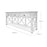 SORRENTO WHITE 3 DRAWER CONSOLE TABLE