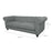 FABRIC 3 SEATER FABRIC SOFA SILVER GREY COLOUR