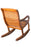 Wooden Royal Rocking Chair Wood Rocking Chair in Mahogany SPL Finish for Living Room Lounge Garden