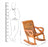 Wooden Royal Rocking Chair Wood Rocking Chair in Mahogany SPL Finish for Living Room Lounge Garden
