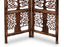 wooden  Handcrafted 2 Panel Brown Wooden Room Partition/Divider