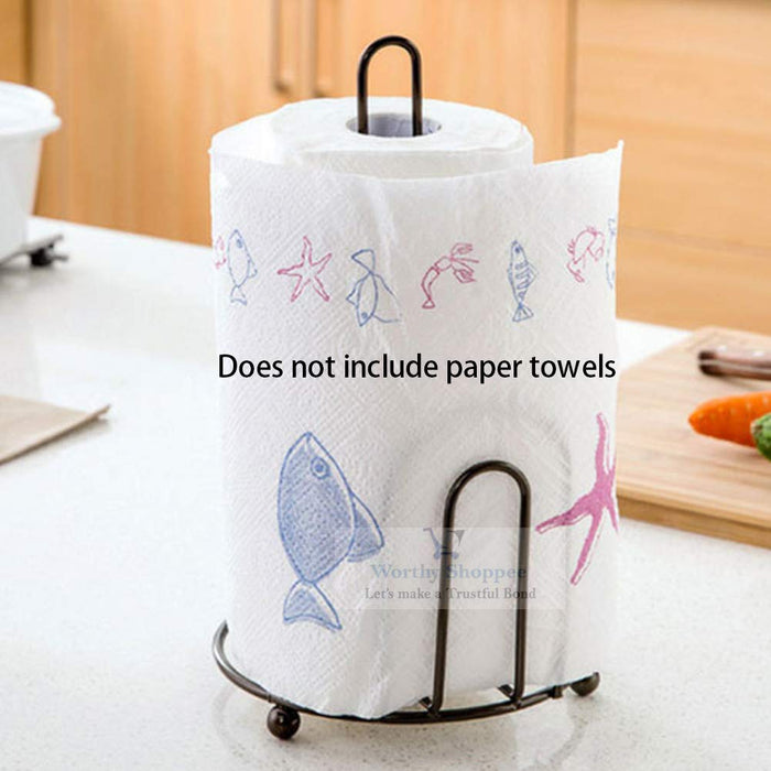 Kitchen Paper Towel Holder, One-Handed Tear Paper Towel