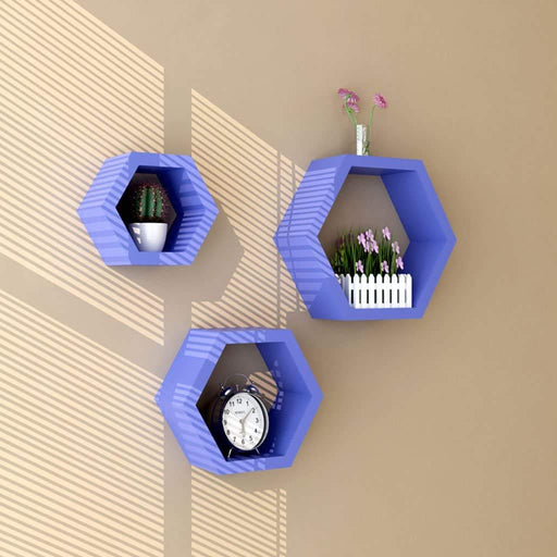 Hexagon Shape Wall Shelves