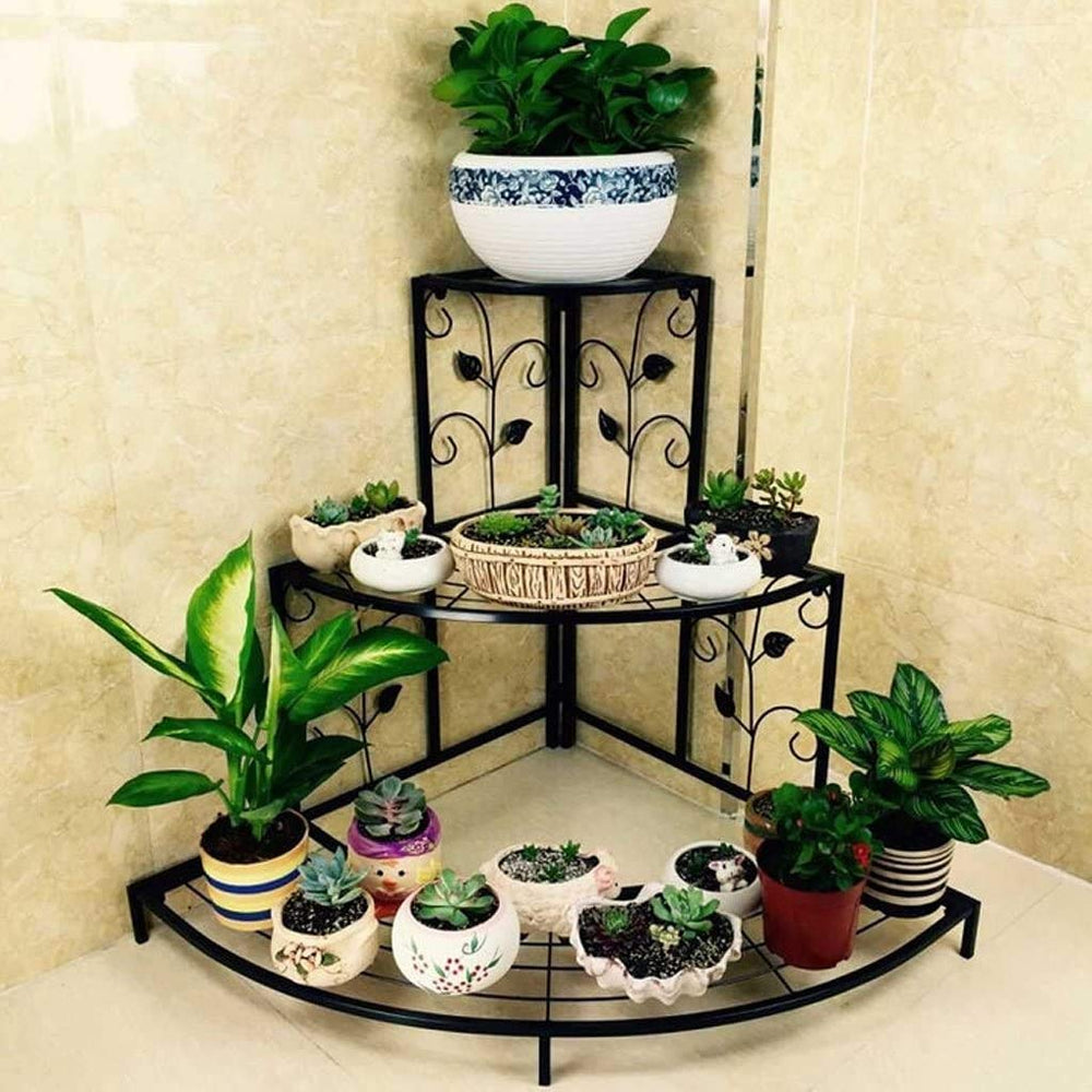 3-Tiers Shoe Rack/Multipurpose Storage Rack Flower Pot Stand