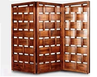 Wood Partition | Panel (3) Room dividers | Wooden Room Separators for Living Area