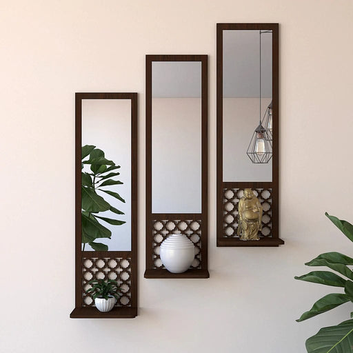 Macklet Designer Long Wall Mirror- Set of 3