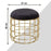 Pouffee & Ottoman Stool (Black)