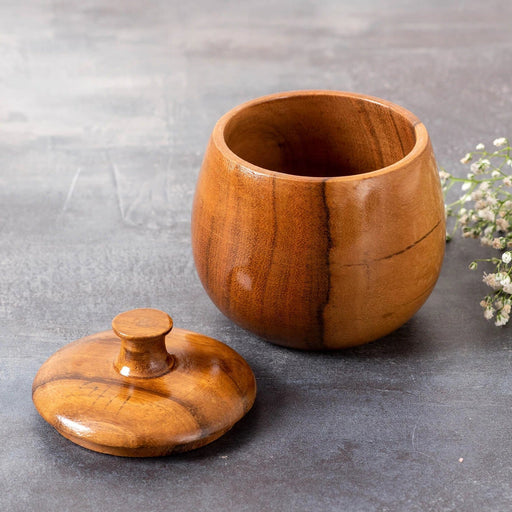 WOODEN SMALL CONTAINER FOR SAUCE || SPICE|| PICKLE || FOOD SAFE ( SET OF 4 )