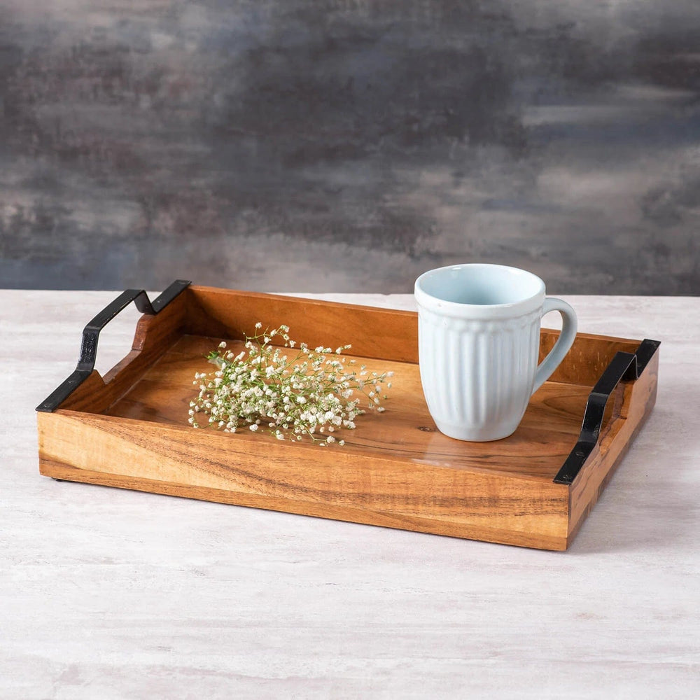 PREMIUM LOOK SERVING TRAY || ACACIA WOOD