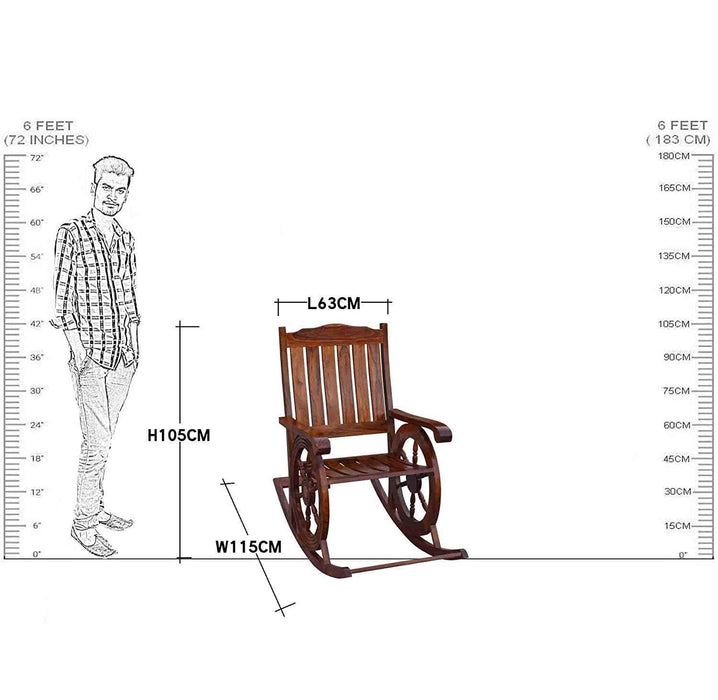 Wheel Rocking Chair