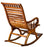 Teak Wood Smart Rocking Chair Natural Teak Finish